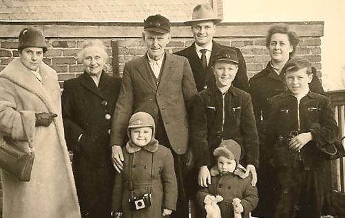 A sepia portrait of the Kockerbeck family